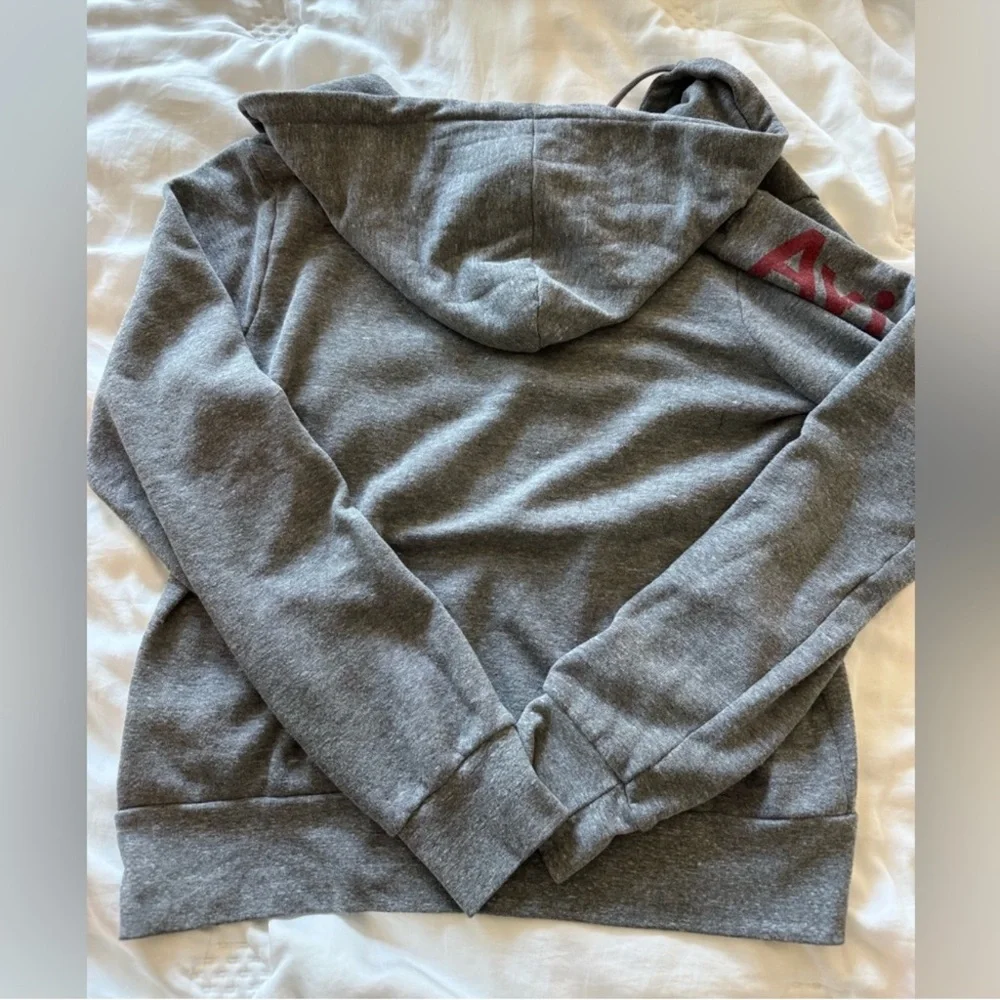 Aviator Nation La Jolla Zip Hoodie Heather Gray Rainbow Logo Sweatshirt Size M - Picture 9 of 10